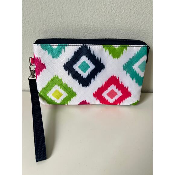 Thirty-One Easy Going Wristlet Candy Diamond Print - Picture 2 of 10